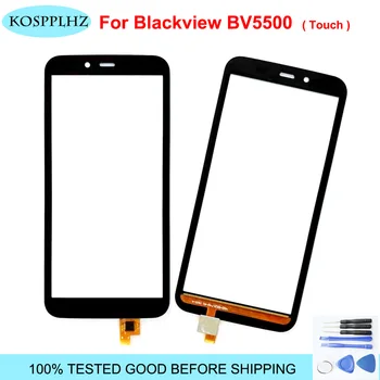 KOSPPLHZ за 5,5-инчов Стъкло с тъчскрийн blackview bv5500 pro 100% Гаранция за Нов Стъклен панел Със сензорен екран bv 5500 + инструменти