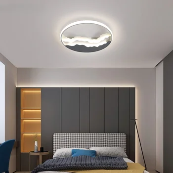 Led полилей нов дизайн за кабинет, спалня, хол, творчески кръгли лампи, осветителни тела за домашно осветление Luminaria AC 90-260 В