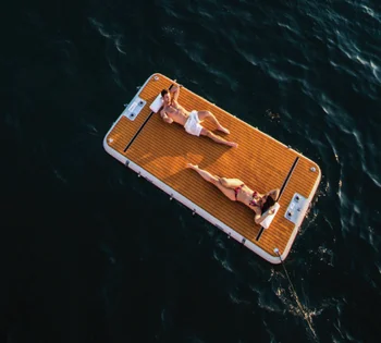 Leisure Land Надуваем остров за гмуркане, Плаване на сал, Надуваеми платформа за индивидуално ползване от фолио