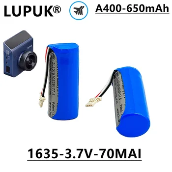 LUPUK - Оригинална литиево-йонна акумулаторна батерия 1635, 3,7 В, 650 mah, която е използвана за модел на Интелигентна Dash Cam A400