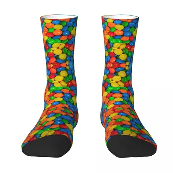M & ms M and M Candy R92 Чорапи с модел, най-добрата покупка, руло одеала в контрастен цвят, забавна новост, ластични чорапи