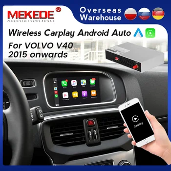 MEKEDE GPS авто мултимедиен Безжична Apple CarPlay За VOLVO V40 V40 2015 2016 2017 2018 2019 Щепсела и да играе Android Auto