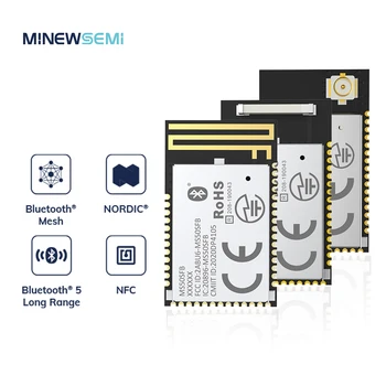 MinewSemi MS50SFB1 Bluetooth с Ниска Консумация на енергия nRF 52810 Чип Pin to Пин Модул Печатна Платка Антена Умен Дом Интелигентно Земеделие