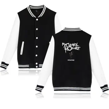 My Chemical Romance Бейзболна форма с графичен принтом, палта, мъжки Дамски черна hoody в стил пънк-емо-рок, градинска дрехи, обикновен мъжки яке