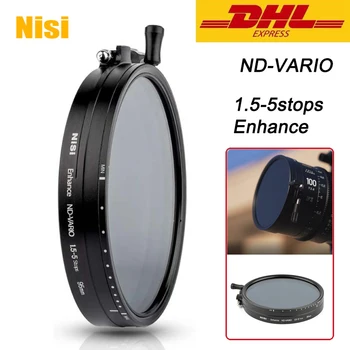 NISI ND-VARIO 1,5-5-степенна скоростна кутия с повишена вирулентност филтър на обектива на камерата 95 110 114 мм За запис на Видео 95 mm 110 mm 114 mm 1,5-5-степенна скоростна кутия Филтър