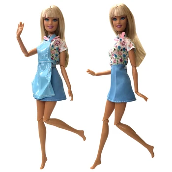 NK Най-новото Куклено рокля Красива Вечерна Ръчно изработени дрехи, Модерно Рокля За елегантен Кукла Барби е най-Добрият Подарък за Момичета 059D