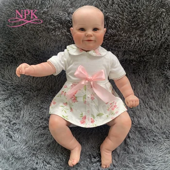 NPK 50 см кукла Реборн бебето популярна Мади тлъсти милото личице рисуване на коса, ръчно рисувани истинска мека на допир сладко бебешко са подбрани