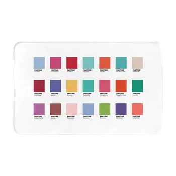 Pantone Цвят на годината (2000-2019)-Набор от 21 етикети Soft House Family Противоскользящий Черга, Килим пътека Pantone Цветове Graphics