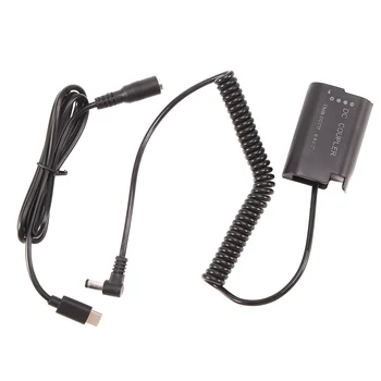 PD USB Type C DMW-BLK22 захранващ Адаптер с фиктивна батерия за фотоапарат G9 DC-S5K DC-S5 GH5S GH5 II GH6