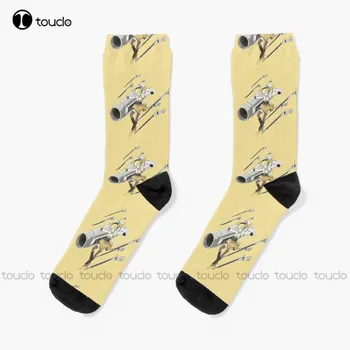 Puella Magi Madoka Magica Mami Tomoe Чорапи за цялото тяло Сладки Чорапи с дигитален печат 360 °, сладки Чорапи, креативни, забавни Чорапи