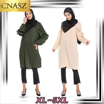 ropa mujer musulmana дамски ислямска облекло Дубай, абайя, туника, мюсюлманска блуза, дълъг топ