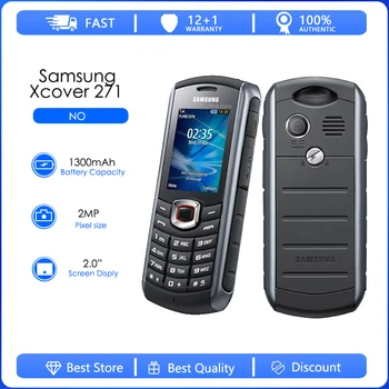Samsung Xcover 271 Възстановени-Оригинален Отключени Samsung B2710 1300 mah 2MP GPS 2.0 Инча 3G Водоустойчив Мобилен телефон Безплатна доставка