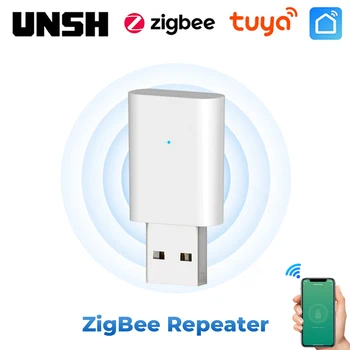 Sasha ZigBee USB Повторител на Сигнал Усилвател на Сигнала Удължител за Smart Life ZigBee Портал Помощник за Устройства за Автоматизация на Умен Дом