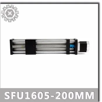 SFU1605-200mm Линейни направляващи-Степенна A Линеен който има Системен Модул за Маса Дължина на ход 200 мм Водач с ЦПУ SFU1605