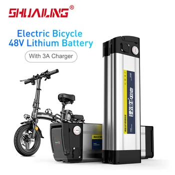 SHUAILING електрически велосипед литиева батерия 48V 400W акумулаторна 48v 6AH 10Ah 12Ah 15Ah 20Ah 25Ah за електрически велосипед