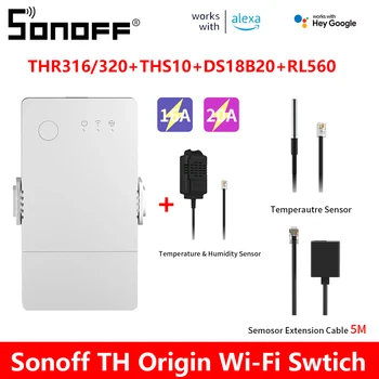 Sonoff THR316/320 Smart Switch TH16 Нова Актуализация на Гласово Управление на Умен Дом Wifi Ключ С Датчик за Температура И Влажност на DS18B20