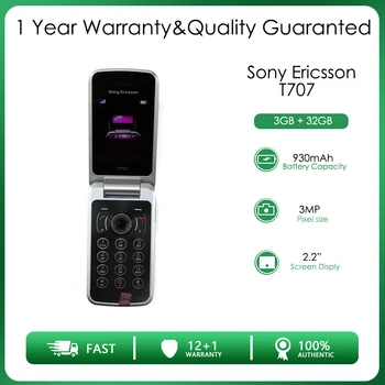 Sony Ericsson T707 отключена 100 MB оперативна памет, 3-мегапикселова камера, най-Евтиния мобилен Телефон с Безплатна Доставка