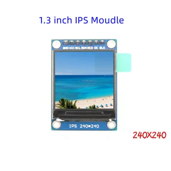 TFT-дисплей, 1,3 инча IPS 7P SPI HD 65K пълноцветен LCD модул ST7789 Drive IC 240 * 240 за Arduino