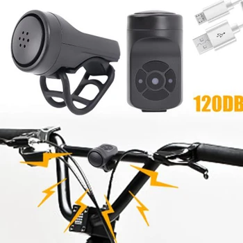 USB Акумулаторна батерия Мотоциклет велосипед Електрически Звънец рог 4 режима на Планински Път Колоездене анти-кражба аларма рог Аксесоари за велосипеди