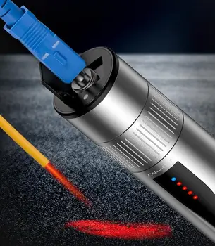 USB-Акумулаторна литиево-йонна батерия, тестер оптични влакна с източник на захранване от 30 км, Светлинна писалка за визуално откриване на повреди