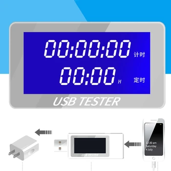 USB тестер дигитален волтметър Текущото напрежение на Зарядното устройство Индикатор за капацитет на детектора
