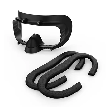 VR-интерфейс за лице и замяна пяна за HP Reverb G2, с 2 маски от полиуретанова пяна, Носа облицовки за защита от течове, аксесоари за виртуална реалност
