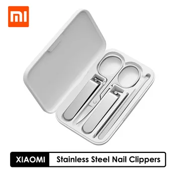 Xiaomi Mijia Комплект клещи за нокти от неръждаема стомана, Машинка за подстригване, за Подстригване за педикюр, Ушна пръчка, Пила за нокти, Професионални Козметични инструменти