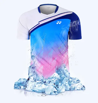 Yonex тенис фланелка спортни дрехи, спортно облекло за бадминтон спортна Риза с къс ръкав за мъже, жени 110472
