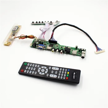А контролер LCD телевизор поддържа TV AV VGA аудио USB HDMI-съвместим за 17-инчов LCD панел 1280X1024 LM170E03-TLHB M170ETN01.0