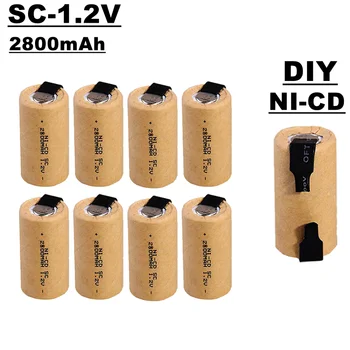 Абсолютно нов nicad батериите SC, 1.2, 2800 ма, с сварочным колан, подходящ за подмяна на елемента за захранване на електрически инструменти