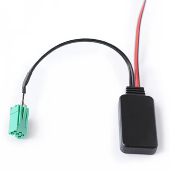 Авто безжичен модул Bluetooth, AUX аудио кабел-адаптер за Renault Поддържа MP3 аудиоформат