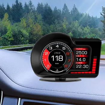 Авто главоболие, HUD дисплея OBD2 GPS Лесна инсталация, Автомобилни аксесоари, Професионален цифров скоростомер Аларма за скорост