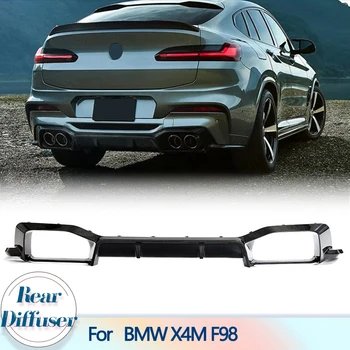 Авто Дифузер на Задната Броня За Устни BMW X4M F98 2019-2021 От Въглеродни Влакна Писта, Дифузер на Задната Броня, Аксесоари За Устни, Защита на