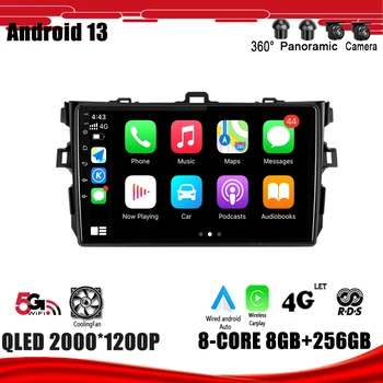 Авто радио мултимедиен плеър с Android на 13 за Toyota Corolla E140/150 2007-2013 GPS Навигация DSP Carplay WIFI