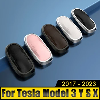 Автоаксесоари За Tesla, Модел 3 Y X S 2017 2018 2019 2020 2021 2022 2023 Алуминиев Смарт Ключ-Държач За Карти За Носене На Ключодържател