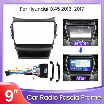 Автомобилна панел Navifly 2din за Hyundai IX45 Santa Fe 3 2013-2017, двоен Din рамка за арматурното табло, комплект за монтаж на облицовки панел