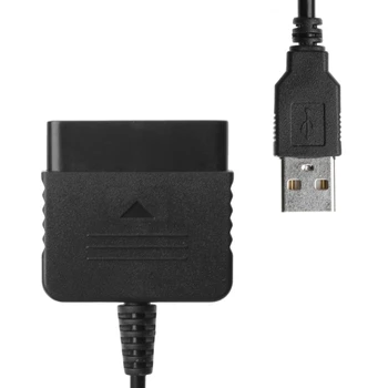 Адаптер игрален контролер USB за КОМПЮТЪР за игри за PS2-PS3 и PC без драйвери, кабел-конвертор за игрален контролер