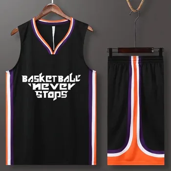 Адаптивни мъжки комплект баскетболни майок, спортни дрехи, мъжки баскетболен форма, спортни спортни костюми за колеж