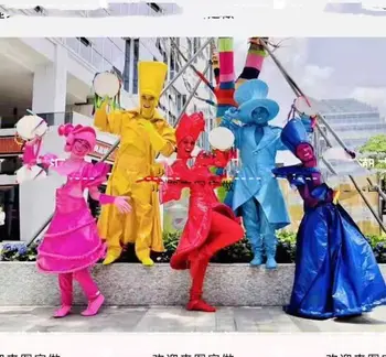 Артистичен костюм за парад, цветно парти