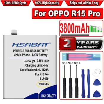 Батерия HSABAT 3800 ма BLP659 BLP663 за OPPO R15 Pro за OPPO R15
