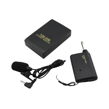 Безжичен микрофон, битумен яка, преносима Петличная шейная микрофон система с FM-предавател, приемник, микрофон с щипка на ревера