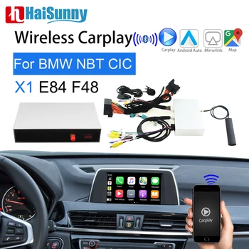 Безжична Carplay За BMW X1 E84 Поддръжка на система NBT CIC Мултимедиен Плеър Видеоинтерфейс Навигация със сензорен Екран За Bmw F48