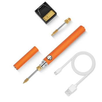Безжична зареждане на електрически паяльника USB 5V10W бързо зареждане на литиево-йонна батерия за преносим ремонт инструмент за заваряване
