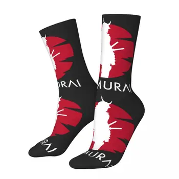 Бушидо Samurai Warrior Ronin подарък Бушидо Samura контрастни Цветни чорапи Ластични чорапи Забавен онази Случайни графичен отглеждане R200