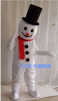 Бяла Коледа, снежен човек, талисман костюм, костюм на герой на комикс за възрастни, увеселителен парк на Хелоуин, карнавальная парти