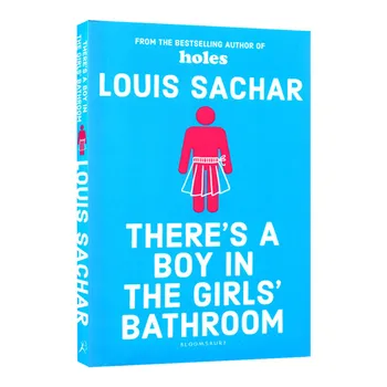 В тоалетната за момичетата има момче Луи Сашар, Детски книги 9 10 11 12 години на английски език, бильдунгсроманские романи 9781408869109