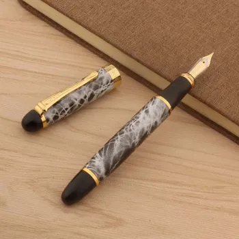 Висококачествена писалка от сив мрамор 450 г., класически скоба, мастило химикалки с близкия връх, Канцеларски материали, ученически пособия