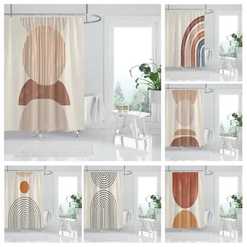 Водоустойчив текстилен душ завеси-Аксесоари за пердета за баня 180 x 200 завеса за душ 240*200 nordic boho decoration
