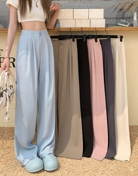 Дамски панталони за всеки ден Висококачествени Корейски Модни Дамски Панталони Harajuku Дълги Панталони