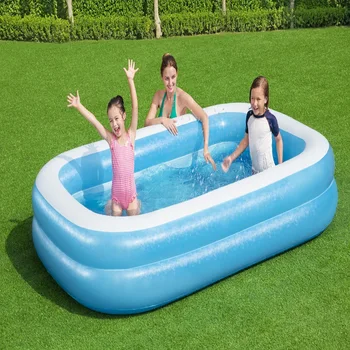 Дебели надуваем басейн за деца и възрастни, детски басейн за домашна употреба, голям надуваем кръгъл басейн